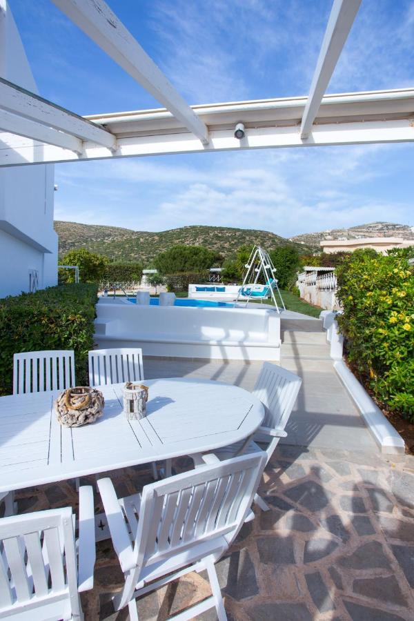 Villa Sarwnisland Lagonisi Esterno foto